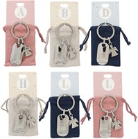 Depesche llavero ángel guardián letra N regalo bolsa de terciopelo-2