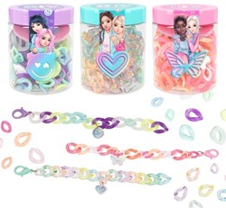 Depesche TOPModel set cadena de cuentas DIY - juguete creativo para hacer joyas coloridas