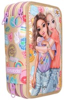 Depesche estuche TOPModel 3 compartimentos GIRL POWER material escolar rosa-3