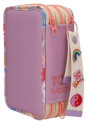 Depesche TOPModel estuche 3 compartimentos morado GIRL POWER completo-3