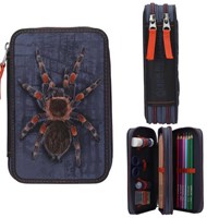 Depesche Adventure World estuche - 2 compartimentos, araña, azul, material escolar