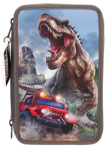 Depesche estuche dinosaurio - estuche escolar 3 compartimentos NEW WORLD-2