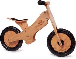 Kinderfeets Bicicleta de equilibrio de madera para niños a partir de 2 años - Bambú Marrón
