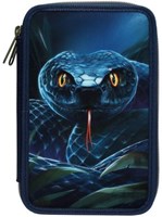 Depesche Adventure World estuche azul con araña - 2 compartimentos llenos-2