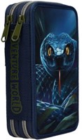 Depesche Adventure World estuche azul con araña - 2 compartimentos llenos-3