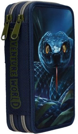 Depesche Adventure World estuche azul con araña - 2 compartimentos llenos-3