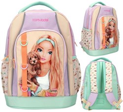 Depesche mochila TOPModel SUNNY DOG - Mochila escolar amarilla con perro