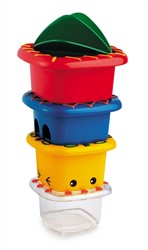 Tolo Classic Juguetes de Baño Vasos Apilables - 4 piezas