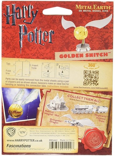 Metal Earth Harry Potter snitch dorada kit de construcción - puzzle 3D-3