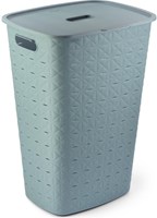 Curver caja de ropa Softex 56L azul-verde - cesta de ropa sostenible plástico