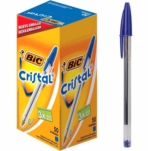BIC 50 Bic Cristal en caja azul