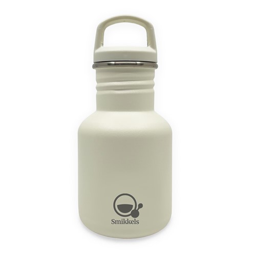 Smikkels - Botella de acero inoxidable 350ml - Blanco suave