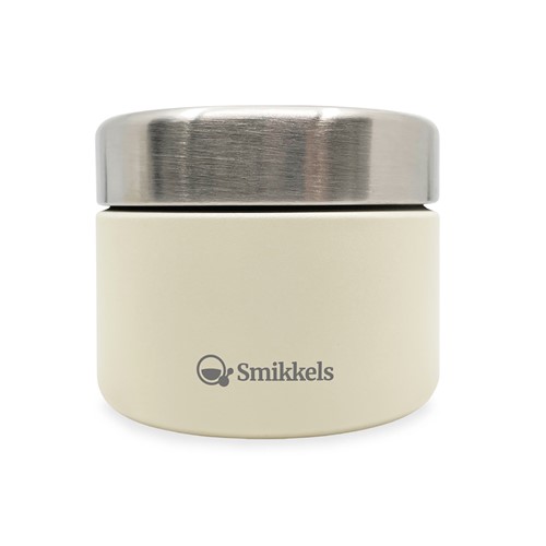 Smikkels - Bandeja de fruta de acero inoxidable 420ml - Blanco suave