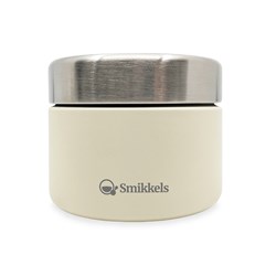 Smikkels - Bandeja de fruta de acero inoxidable 420ml - Blanco suave