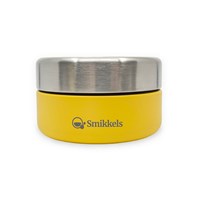 Smikkels - Bandeja de fruta de acero inoxidable 280ml - Amarillo