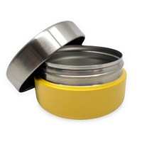 Smikkels - Bandeja de fruta de acero inoxidable 280ml - Amarillo-2