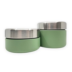 Smikkels set tarros comida acero inoxidable lunchbox verde 280/420ml - duradero
