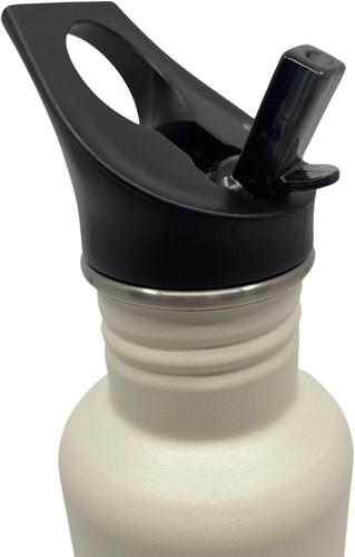 Smikkels tapa con pajita para botella - negro - accesorio de silicona-2