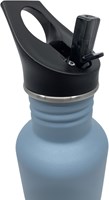 Smikkels tapa con pajita para botella - negro - accesorio de silicona-3