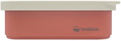 Smikkels fiambrera acero inoxidable con tapa de silicona rosa 900ml caja almuerzo