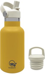 Smikkels botella térmica de acero inoxidable 350ml amarilla - botella infantil