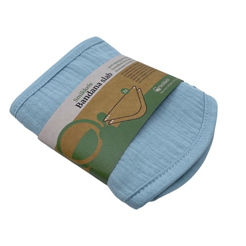Smikkels - Babero bandana (2 piezas) - Azul-2