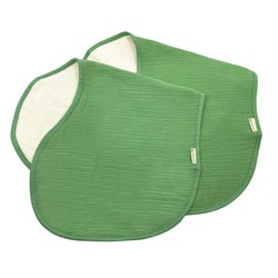 Smikkels paño de hombro bebé algodón muselina set verde - babero