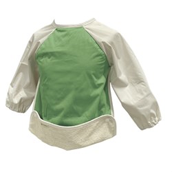 Smikkels - Babero con manga S - Verde