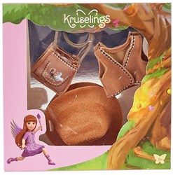 Kruselings accesorios de muñeca cowgirl set ropa marrón - muñeca fashion