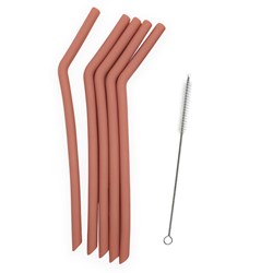 Smikkels - Pajitas de silicona XL - Rosa