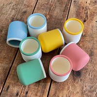Smikkels vasos infantiles de silicona - Set verde - irrompibles y sin BPA-2