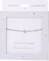 Depesche pulsera plateada con colgante L - joya de amistad regalo