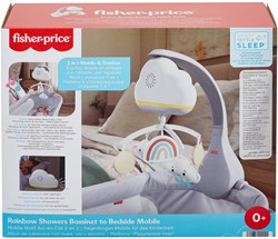 Fisher-Price móvil musical arcoíris cuna bebé - luz nocturna