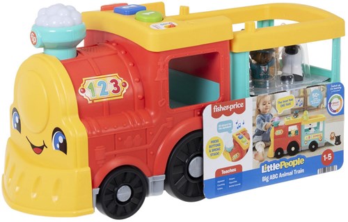 Fisher-Price Little People Tren ABC de Animales - Juguete educativo tren