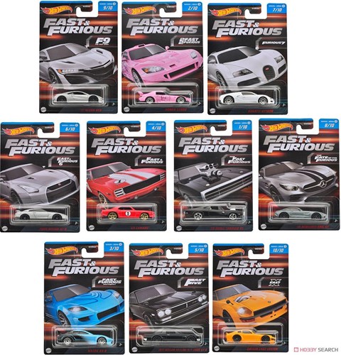 HOT WHEELS FAST AND FURIOUS THEMED ASSORTED