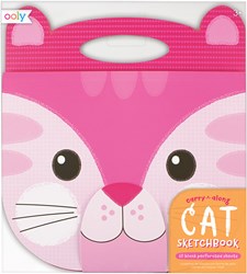Ooly cuaderno de bocetos gato - libro de dibujo portátil para niños - 60 páginas