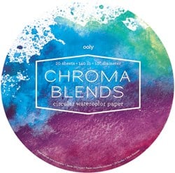 Ooly - Chroma Blends Bloc de Papel Acuarela Circular