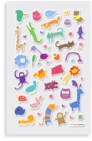 Ooly stickers reino animal - pegatinas de animales coloridas para niños-3