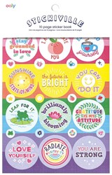 Ooly libro de pegatinas Stickiville pegatinas motivadoras papel mate
