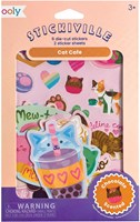 Ooly Stickiville pegatinas cafetería de gatos - aroma a chocolate - 2 hojas y 6 pegatinas troqueladas