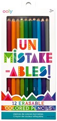 Ooly - Lápices de colores borrables Un-Mistakeables (juego de 12) - REVAMP