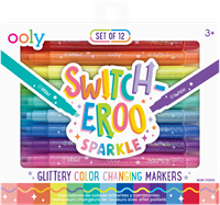 Ooly rotuladores con purpurina que cambian de color - set de 12 - bolígrafos creativos