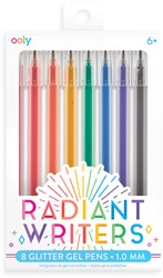 Ooly - Radiant Writers Bolígrafos de Gel con Purpurina
