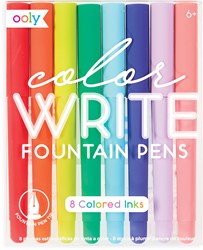 Ooly plumas estilográficas Color Write - set de 8 plumas coloridas para escribir con creatividad