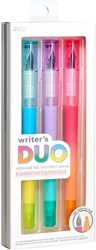 Ooly pluma resaltador set - Writer's Duo 2 en 1 bolígrafos pastel