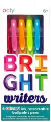 Ooly bolígrafos de colores Bright Writers - set de 6 colores vivos