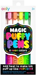 Ooly bolígrafos neón - Magic Puffy Pens set de rotuladores 3D para niños