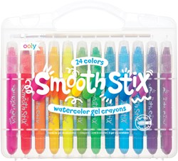 Ooly crayones de gel acuarelables Smooth Stix - gran set de lápices de colores para niños