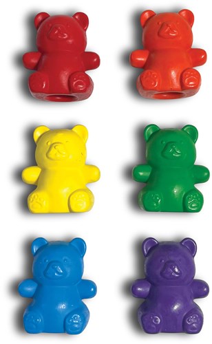 Ooly set de ceras para dedos osito 6 colores para niños-3