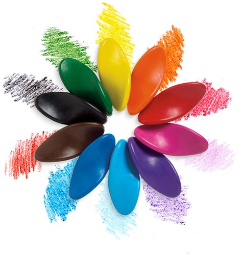 Ooly crayones ergonómicos - set de 10 colores - para zurdos y diestros-3